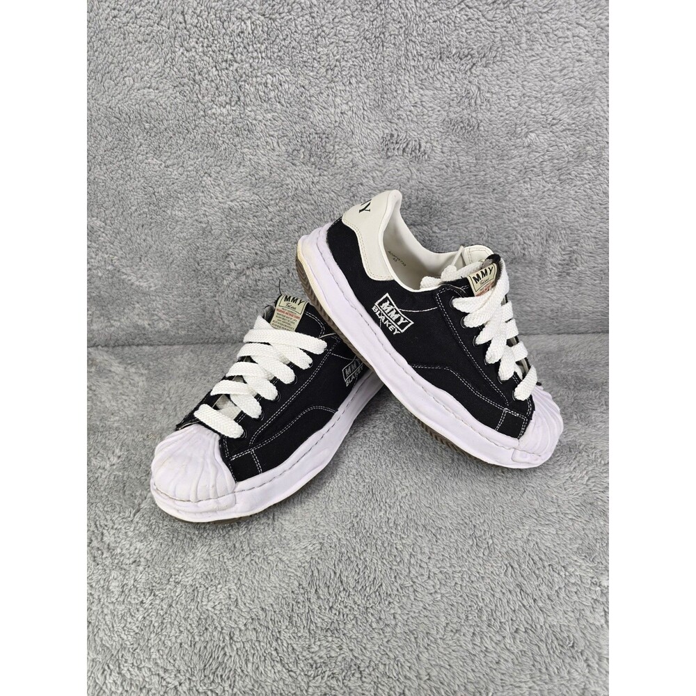 Maison Mihara Yasuhiro MMY Blakey Black White Men's Canvas Comfort Sneakers Sz45